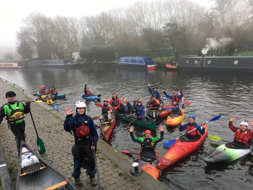 paddlers at the Waterside