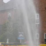 Water main burst, Sileby Road, 27-02-2009