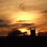 Sunset over the Parish Church