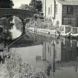Fishing by Mill Lane Bridge, 1954.
