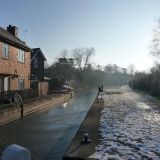 Barrow Deep Lock in winter