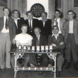 Darts Team;  Working Mens Club;    1960c