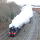 Another Steam Train passes Barrow Station
