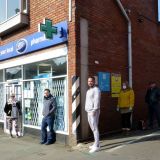 Queue outside Boots Pharmacy.JPG