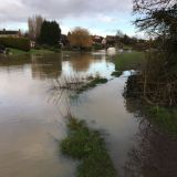 Flooded towpath